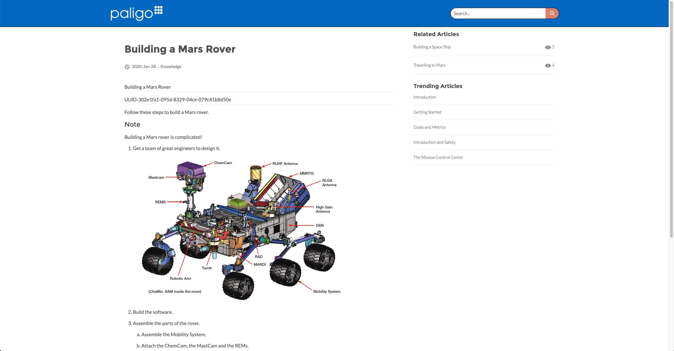 Article shown in Salesforce Community Help Center. The article was created in Paligo as a topic and then mapped to Salesforce.