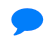 Blue speech bubble icon