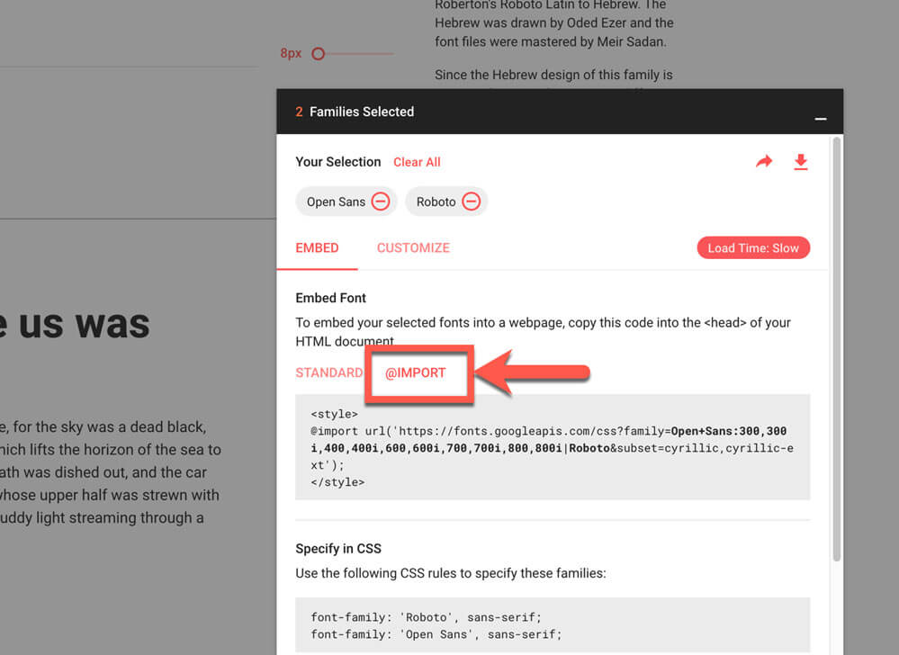 Using Google fonts in Paligo