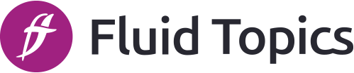 Fluid Topics logo.