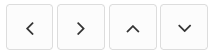 Arrow buttons used to change position of content forks in publication structure.